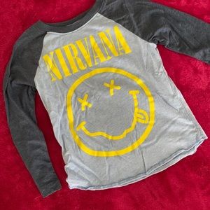 Nirvana baseball tee